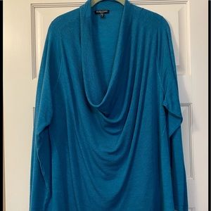 Eileen Fisher cowl neck merino wool sweater